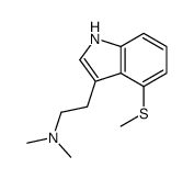 N,N-dimethyl-2-(4-methylsulfanyl-1H-indol-3-yl)ethanamine结构式