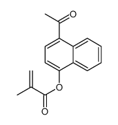 (4-acetylnaphthalen-1-yl) 2-methylprop-2-enoate Structure