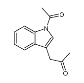 (1-acetyl-indol-3-yl)-acetone结构式
