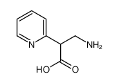 3-amino-2-pyridin-2-ylpropanoic acid结构式