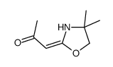 1-(4,4-dimethyl-1,3-oxazolidin-2-ylidene)propan-2-one Structure