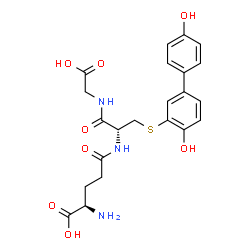 3-(glutathion-S-yl)-4,4'-biphenol结构式