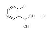 (4-CHLOROPYRIDIN-3-YL)BORONIC ACID HYDROCHLORIDE structure