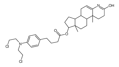 17-hydroxy-4-aza-A-nor-5-androsten-3-one (4-N,N-bis(2-chloroethylamino)phenyl)butyrate picture