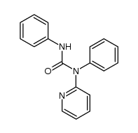 N,N'-diphenyl-N-(2-pyridinyl)urea Structure