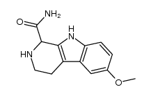 1-carbamoyl-6-methoxy-1,2,3,4-tetrahydro-β-carboline结构式