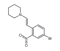 (E)-4-bromo-2-nitro-β-piperidinostyrene结构式