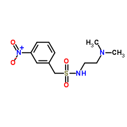 N-(2-(二甲基氨基)乙基)-1-(3-硝基苯基)甲烷磺酰亚胺结构式