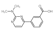 3-(2-(DIMETHYLAMINO)PYRIMIDIN-4-YL)BENZOIC ACID structure