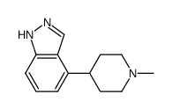 4-(1-methyl-piperidin-4-yl)-1H-indazole结构式