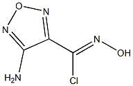 (Z)-4-amino-N-hydroxy-1,2,5-oxadiazole-3-carbimidoyl chloride结构式