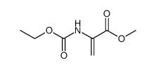 2-Propenoic acid,2-[(ethoxycarbonyl)amino]-,methyl ester结构式