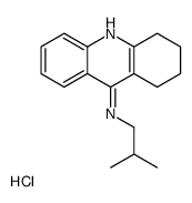 N-(2-methylpropyl)-1,2,3,4-tetrahydroacridin-9-amine,hydrochloride Structure