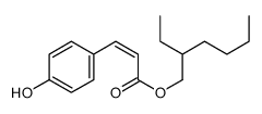 2-ethylhexyl 3-(4-hydroxyphenyl)prop-2-enoate Structure