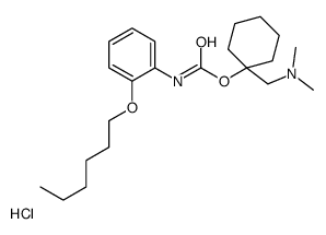 [1-[(dimethylamino)methyl]cyclohexyl] N-(2-hexoxyphenyl)carbamate,hydrochloride结构式