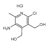 6-chloro-4,5-bis-hydroxymethyl-2-methyl-[3]pyridylamine, hydrochloride Structure