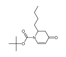 2-n-butyl-2,3-dihydro-N-tert-butoxycarbonyl-4-pyridone结构式