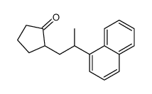 2-(2-naphthalen-1-ylpropyl)cyclopentan-1-one结构式