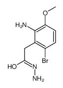 2-(2-amino-6-bromo-3-methoxyphenyl)acetohydrazide Structure
