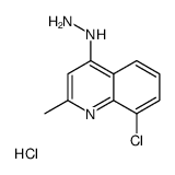 8-CHLORO-4-HYDRAZINO-2-METHYLQUINOLINE HYDROCHLORIDE Structure
