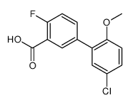 5-(5-chloro-2-methoxyphenyl)-2-fluorobenzoic acid Structure