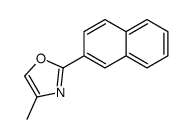4-methyl-2-naphthalen-2-yl-1,3-oxazole结构式