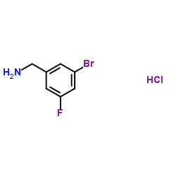 (3-溴-5-氟苯基)甲胺盐酸盐结构式