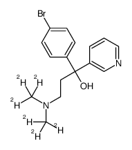 α-(4-Bromophenyl)-α-[2-(dimethyl-d6-amino)ethyl]-3-pyridinemethanol结构式