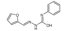 1-(furan-2-ylmethylideneamino)-3-phenylurea结构式
