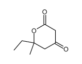 6-ethyl-6-methyldihydro-2H-pyran-2,4(3H)-dione Structure