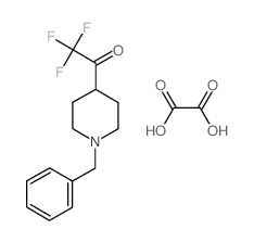 1-(1-Benzylpiperidin-4-yl)-2,2,2-trifluoro-ethanone oxalate结构式