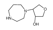 trans-4-(1,4-diazepan-1-yl)tetrahydro-3-furanol(SALTDATA: 2HCl 0.48H2O) structure