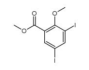 methyl 3,5-diiodo-2-methoxybenzoate Structure