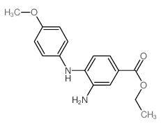 Ethyl 3-amino-4-(4-methoxyanilino)benzoate结构式
