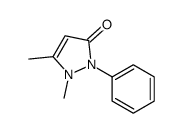 1,5-dimethyl-2-phenylpyrazol-3-one Structure