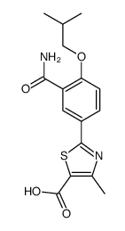 2-[3-(氨基羰基)-4-(2-甲基丙氧基)苯基]-4-甲基-5-噻唑羧酸结构式