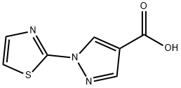 1-(thiazol-2-yl)-1h-pyrazole-4-carboxylic acid结构式