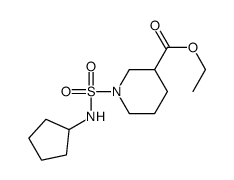 ethyl 1-(cyclopentylsulfamoyl)piperidine-3-carboxylate结构式