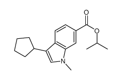 ISOPROPYL 3-CYCLOPENTYL-1-METHYL-1H-INDOLE-6-CARBOXYLATE structure