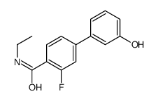 N-ethyl-2-fluoro-4-(3-hydroxyphenyl)benzamide结构式