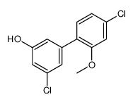 3-chloro-5-(4-chloro-2-methoxyphenyl)phenol结构式