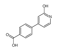 4-(2-oxo-1H-pyridin-4-yl)benzoic acid结构式