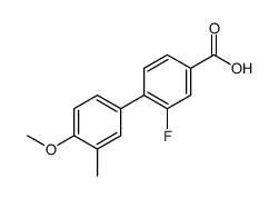 3-fluoro-4-(4-methoxy-3-methylphenyl)benzoic acid Structure