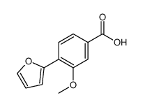 4-(furan-2-yl)-3-methoxybenzoic acid Structure