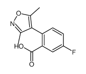 2-(3,5-dimethyl-1,2-oxazol-4-yl)-5-fluorobenzoic acid结构式