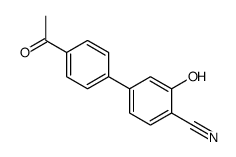 4-(4-acetylphenyl)-2-hydroxybenzonitrile结构式