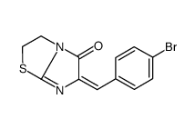 Imidazo(2,1-b)thiazol-5(6H)-one, 2,3-dihydro-6-((4-bromophenyl)methyle ne)- picture