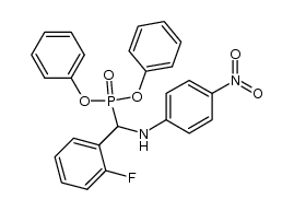 diphenyl [(4-nitrophenyl)amino](2-fluorophenyl)methanephosphonate Structure