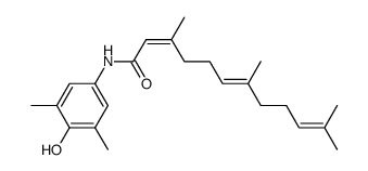 4-[3,7,11-trimethyl-(2Z,6E)-2,6,10-dodecatrienoylamino]-2,6-dimethylphenol结构式