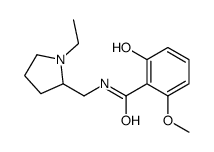 N-[(1-ethylpyrrolidin-2-yl)methyl]-2-hydroxy-6-methoxybenzamide结构式